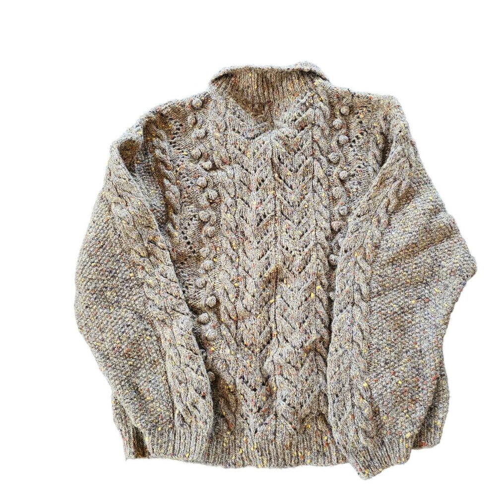 SKYR Wool Women's Sweater Cardigan many Textures Detail Button stitching size M - Picture 3 of 13